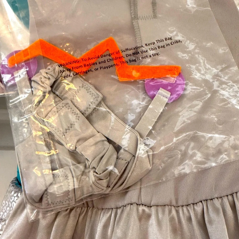New! Target Hyde & EEK Infant Robot Halloween Costume Dress - Silver